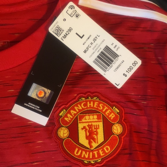 Manchester United 20/21 Long Sleeve Home Jersey - Picture 2 of 3